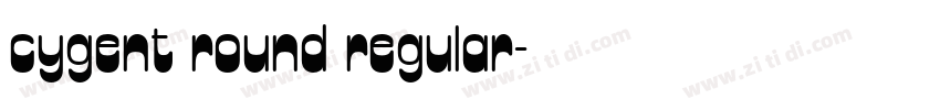 cygent round regular字体转换